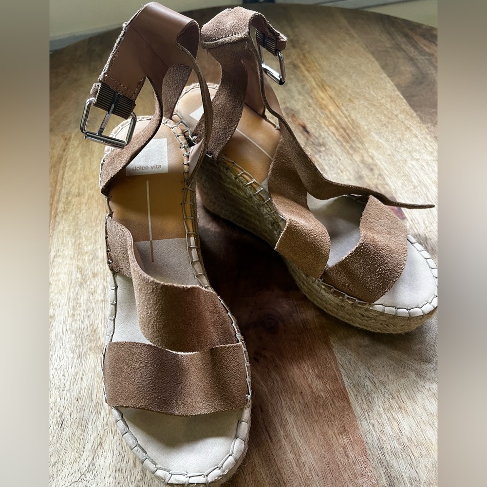 Dolce Vita Brown Suede Espadrilles